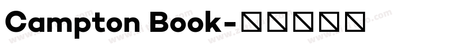 Campton Book字体转换